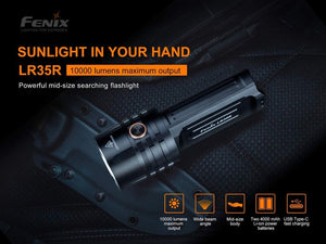 Fenix LR35R Rechargable Flashlight 10000 Lumens