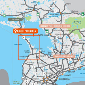 Backroad Mapbooks Bruce Peninsula Tear-Resistant Topographic Map
