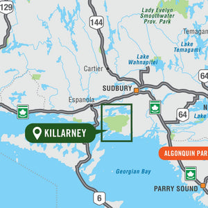 Backroad Mapbooks Killarney Tear-Resistant Topographic Map