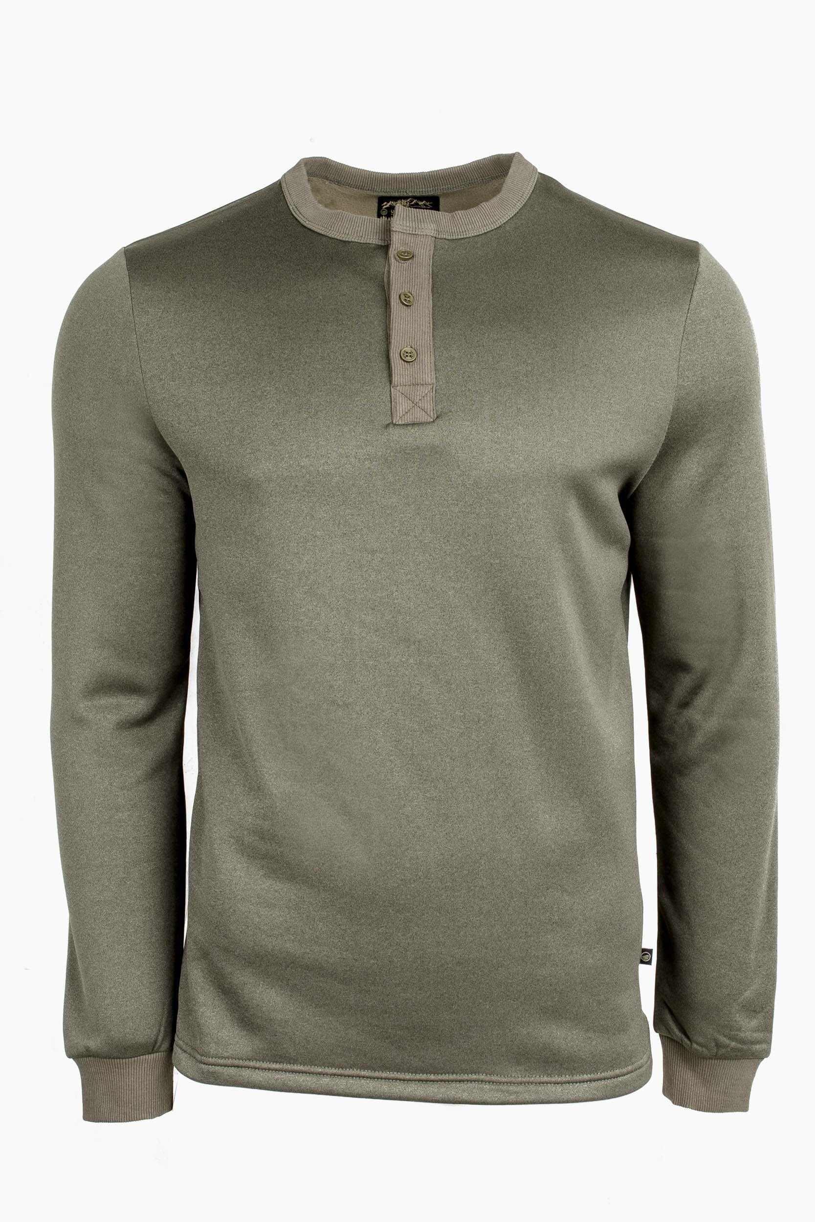 United By Blue Mens Polartec Fleece Henley Shirts Size Small - ScoutTech