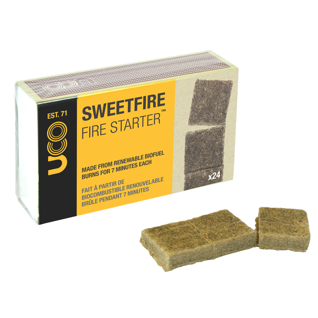 UCO SWEETFIRE FIRESTARTER BIO-FUEL TABS - 24 PACK - ScoutTech Outfitters