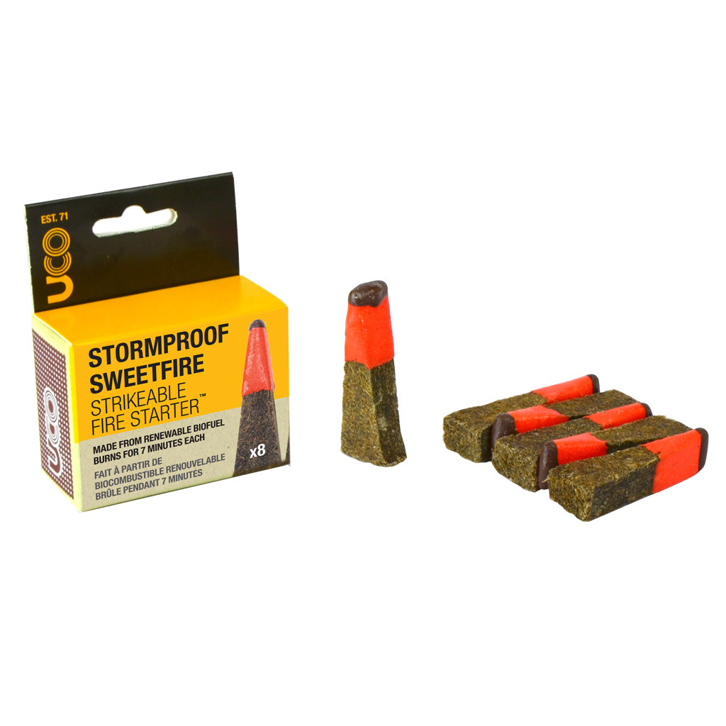 UCO STORMPROOF Sweetfire Strikable Fire Starter 8 Pack - ScoutTech Outfitters