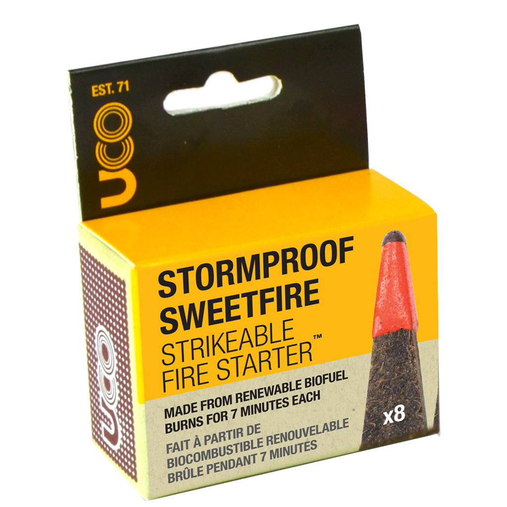 UCO STORMPROOF Sweetfire Strikable Fire Starter 8 Pack - ScoutTech Outfitters