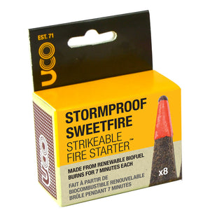 UCO Stormproof Sweetfire Strikable Fire Starter 8 Pack