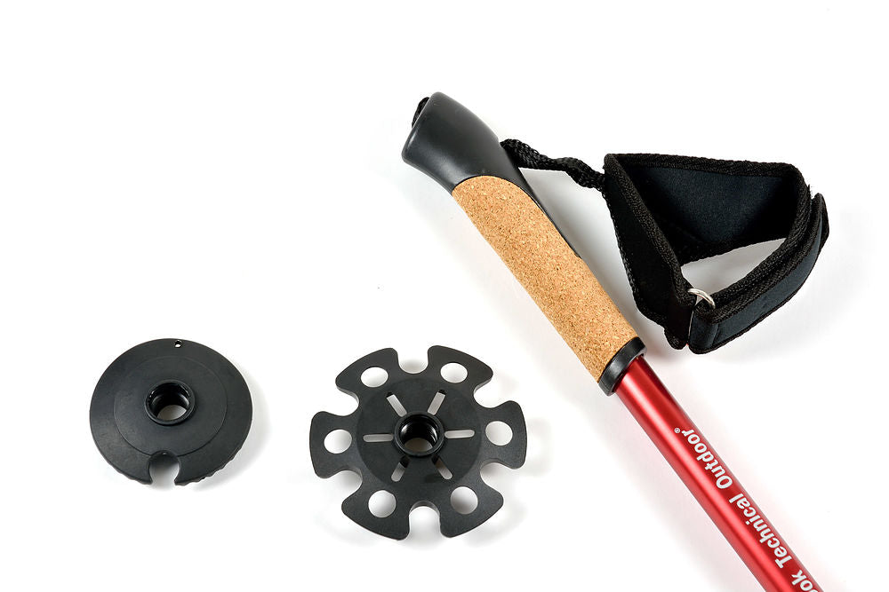 Chinook Nordic Strider Anti-shock Hiking Poles Pair - ScoutTech