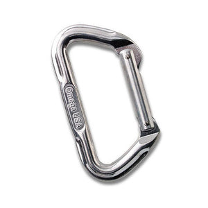 Omega Pacific Standard D Climbing Carabiner Bright, 31KN - Made in USA