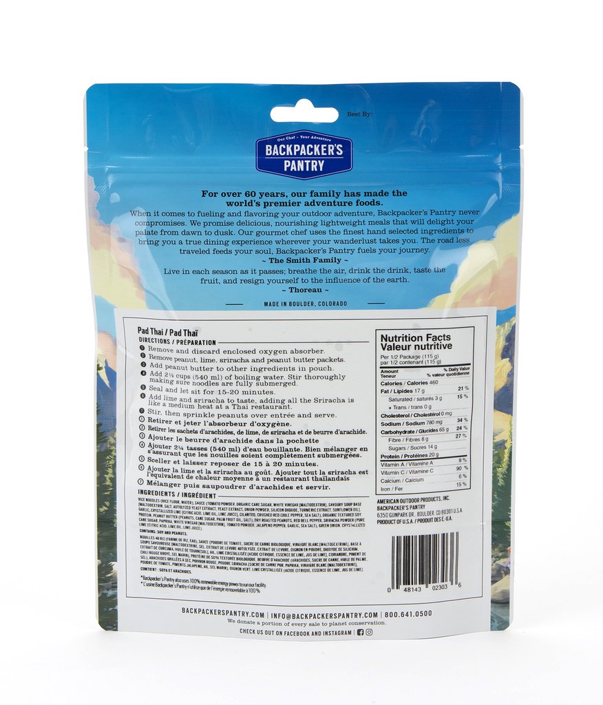 Backpacker's Pantry - Pad Thai - ScoutTech