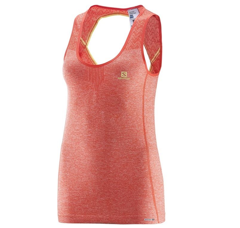 Salomon Womens Elevate Seamless Active Tanks - ScoutTech