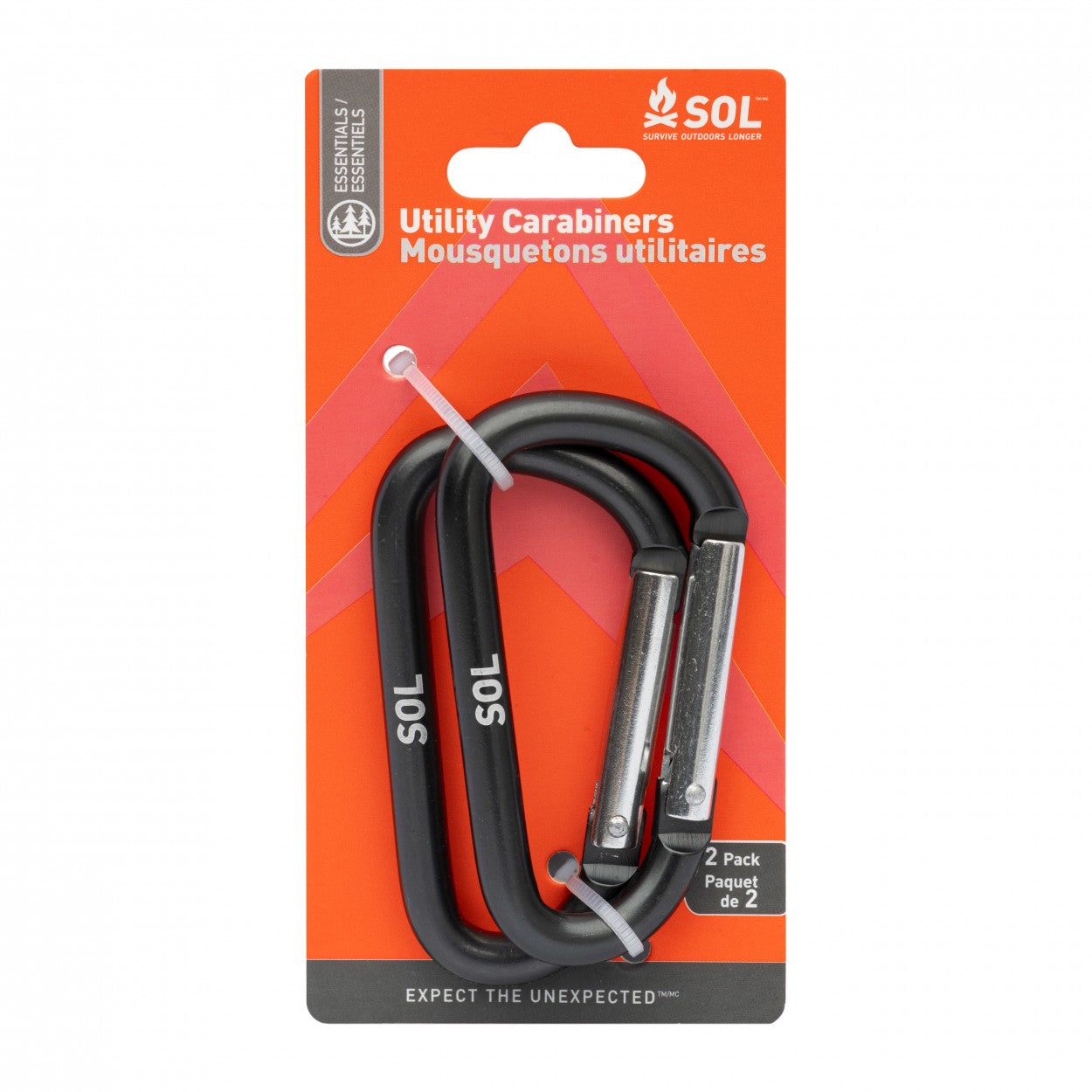 Survive Outdoors Longer - Utility Carabiners 8 cm 2 Pack - ScoutTech Outfitters