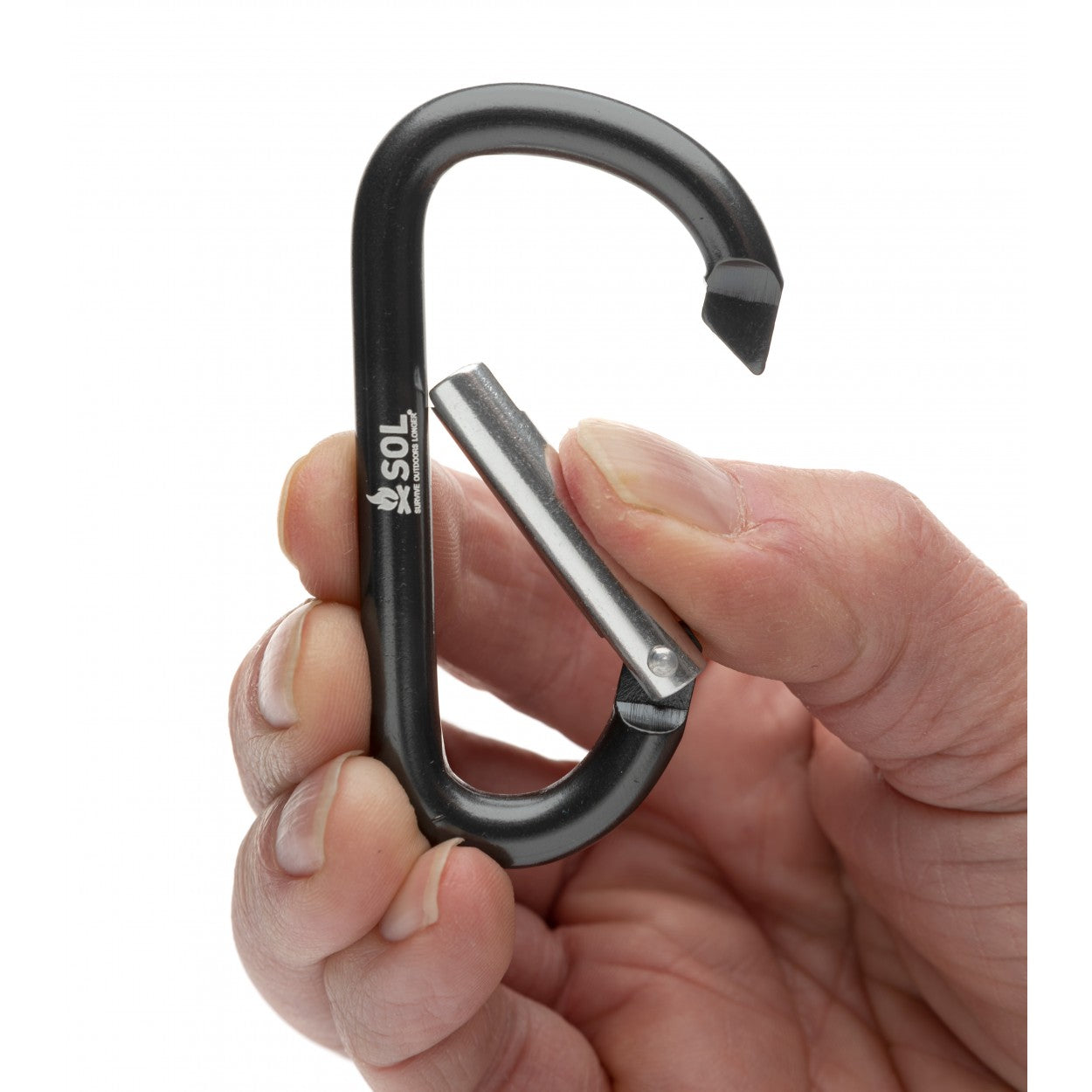 Survive Outdoors Longer - Utility Carabiners 8 cm 2 Pack - ScoutTech Outfitters
