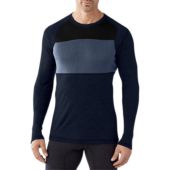 Smartwool Men's NTS Mid 250 Color Block Crew Tops Small - ScoutTech
