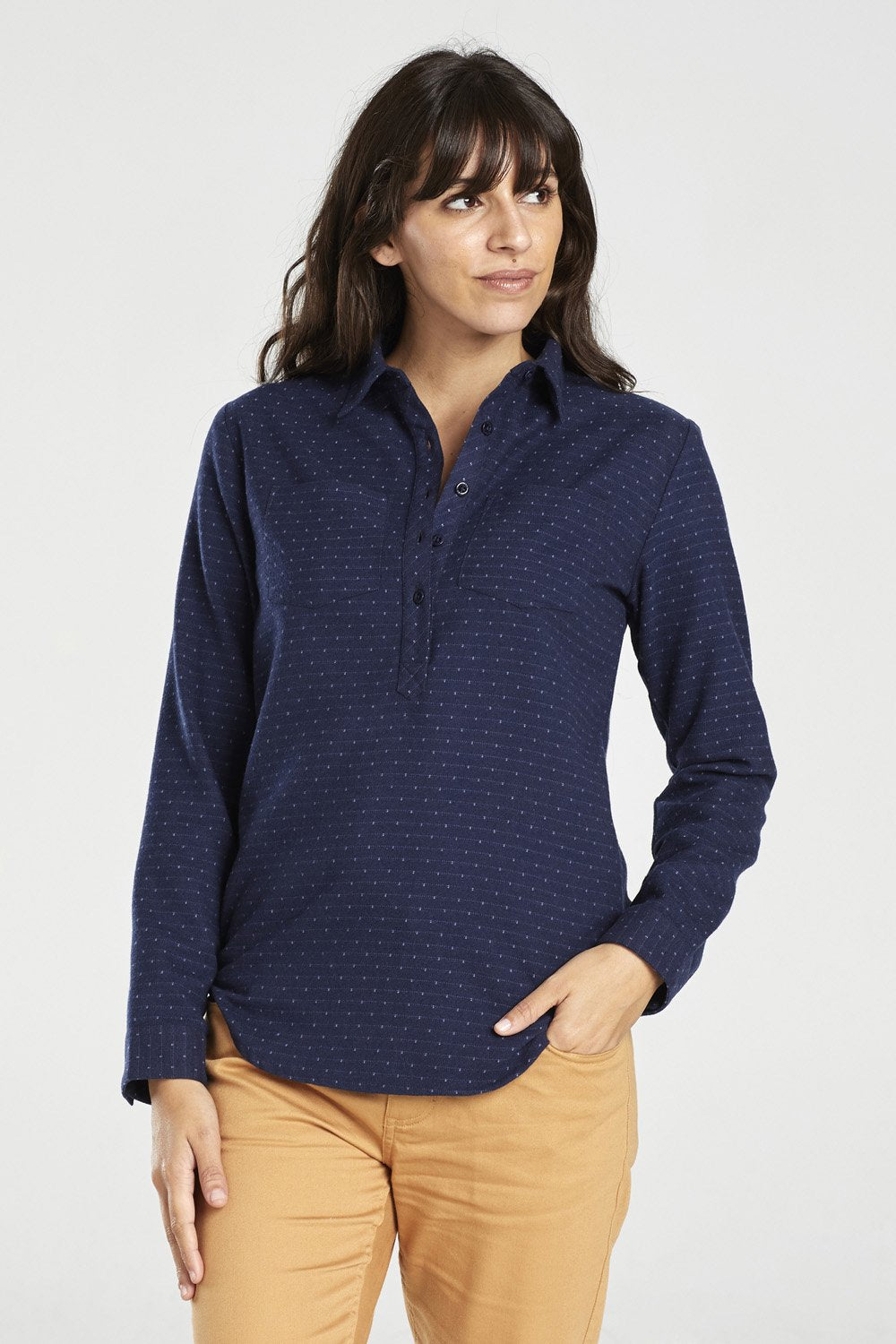 United By Blue Womens Lore Wool Blended Shirt - ScoutTech