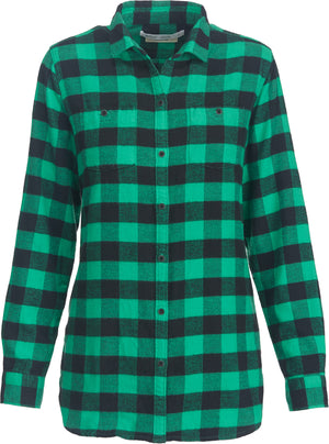 Woolrich Buffalo Check Boyfriend Tunic Flannel Shirt, Womens