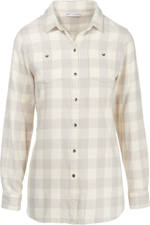 Woolrich Buffalo Check Boyfriend Tunic Flannel Shirt, Womens