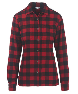 Woolrich Buffalo Check Boyfriend Tunic Flannel Shirt, Womens